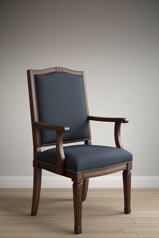 Vintage designer teak wood dining chair